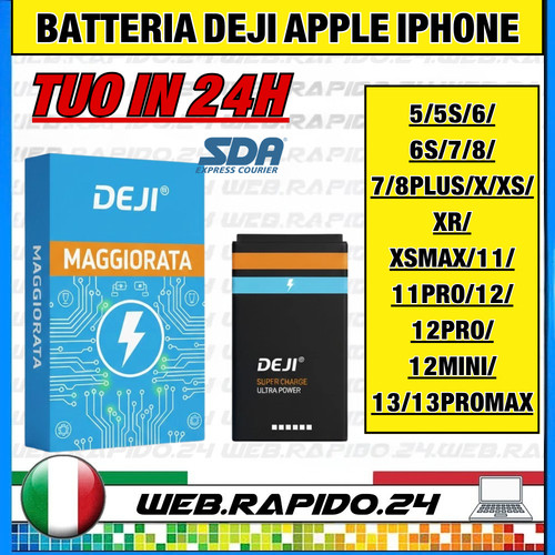 Batteria deji potenziata apple - deji,